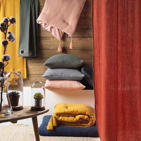 Bijela plahta s gumom od muslina 160x200 cm Angelia – douceur d'intérieur