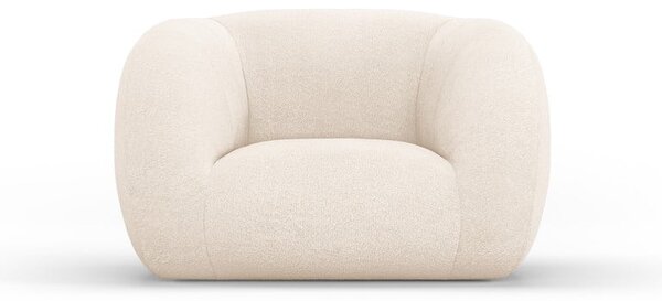 Krem fotelja od bouclé tkanine Essen – Cosmopolitan Design