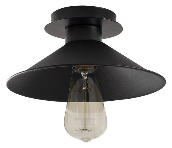 Crna stropna svjetiljka s metalnim sjenilom ø 24 cm Berceste – Opviq lights