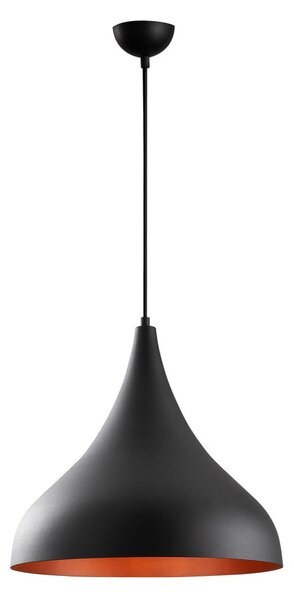 Crna viseća svjetiljka s metalnim sjenilom ø 41 cm Berceste – Opviq lights
