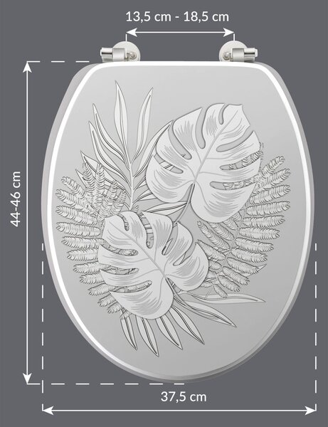 WC daska 37,5 x 46 cm Amber – douceur d'intérieur