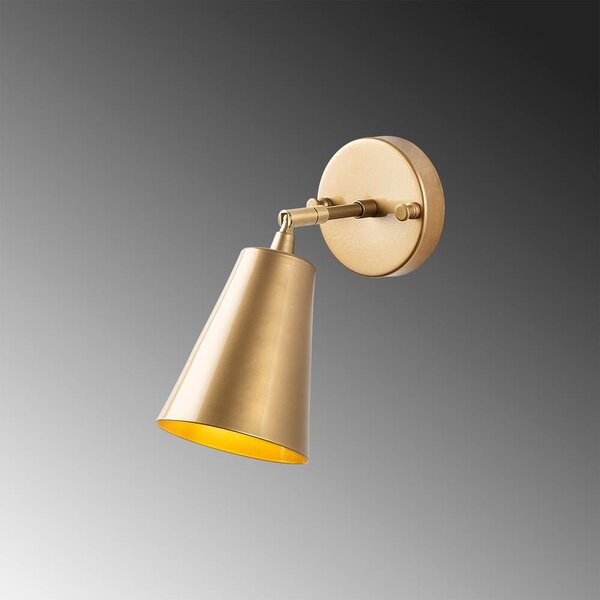 Zidna lampa u zlatnoj boji ø 10 cm Evander – Opviq lights