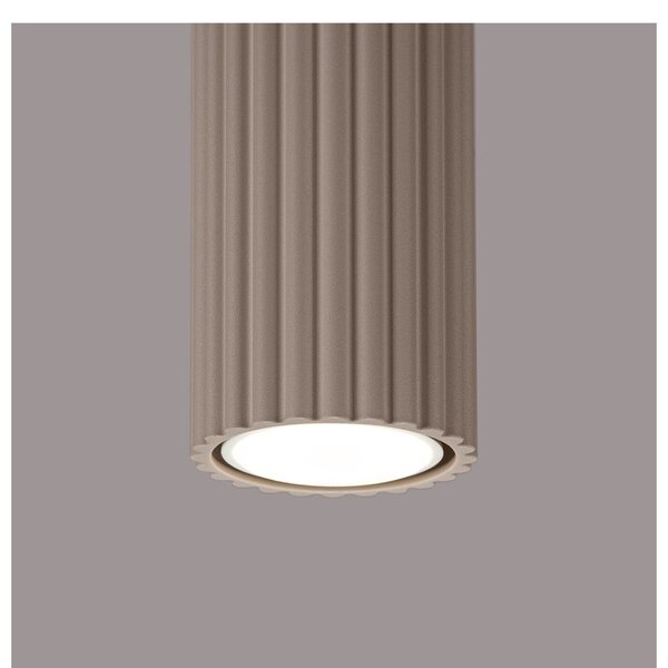 Smeđe-sivi metalni reflektor ø 6,5 cm Gleam – Sollux