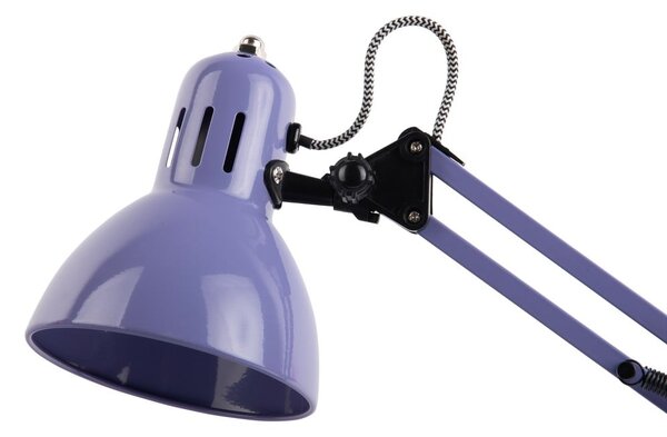 Ljubičasta stolna lampa s metalnim sjenilom (visina 52 cm) Funky Hobby – Leitmotiv