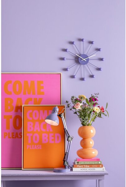 Ljubičasta stolna lampa s metalnim sjenilom (visina 52 cm) Funky Hobby – Leitmotiv