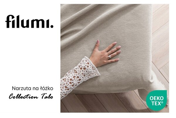Bež prekrivač od šenila 220x240 cm Talo – Filumi