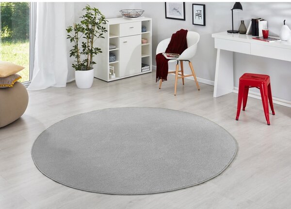 Svijetlo sivi okrugli tepih ø 133 cm Fancy – Hanse Home