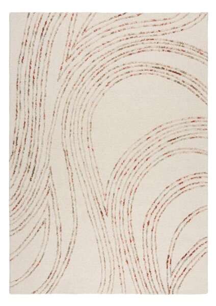 Narančasti/krem vunen tepih 160x230 cm Abstract Swirl – Flair Rugs