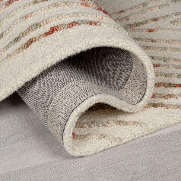 Narančasti/krem vunen tepih 160x230 cm Abstract Swirl – Flair Rugs
