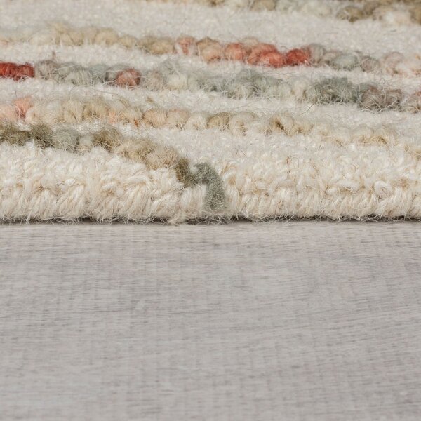 Narančasti/krem vunen tepih 160x230 cm Abstract Swirl – Flair Rugs
