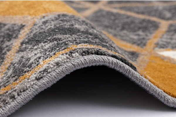 Oker žuti/sivi tepih 80x150 cm Soft – FD