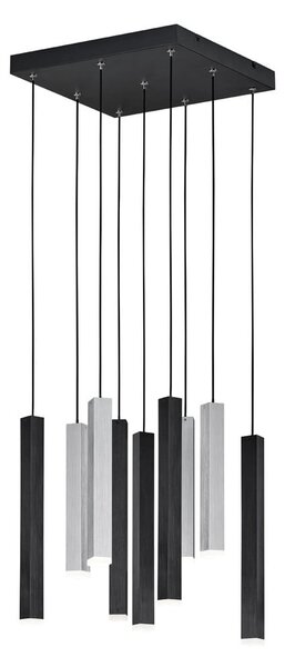 Crna LED viseća svjetiljka s metalnim sjenilom Civeto – CINQUE