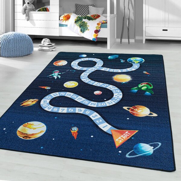 Tamno plavi dječji tepih 140x200 cm Play Space – Ayyildiz Carpets