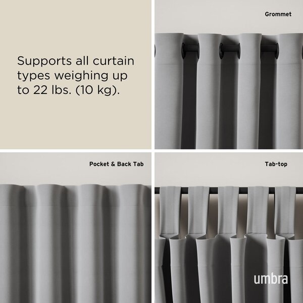 Željezna proširiva karniša 107 - 305 cm Loop – Umbra
