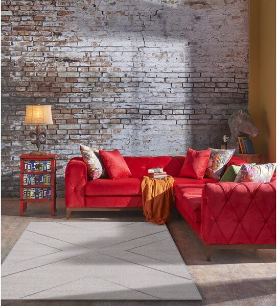 Krem tepih 133x190 cm Lori – FD