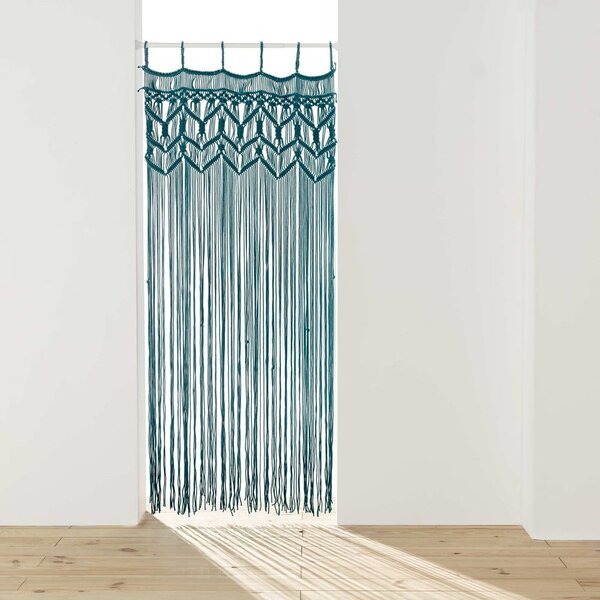 Plava zavjesa za vrata 90x200 cm Macarena – douceur d'intérieur