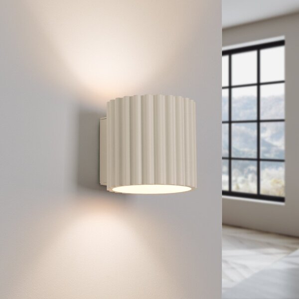 Krem zidna lampa ø 10 cm Zora – Sollux