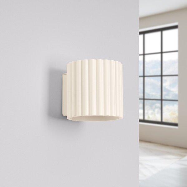 Krem zidna lampa ø 10 cm Zora – Sollux