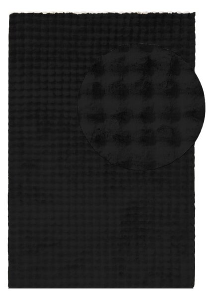 Crni periv tepih 160x230 cm Bubble Black – Mila Home