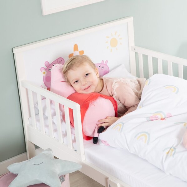 Bijeli dječji krevet 70x140 cm Peppa Pig – Roba
