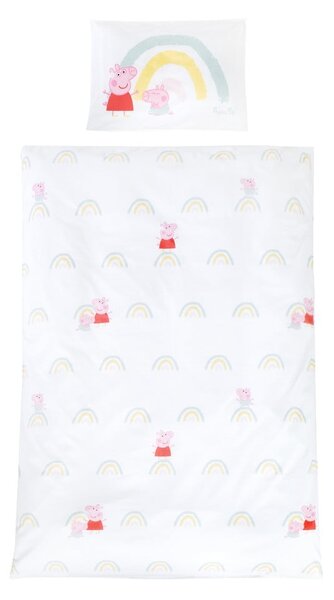 Pamučna dječja posteljina za dječji krevetić 100x135 cm Peppa Pig – Roba