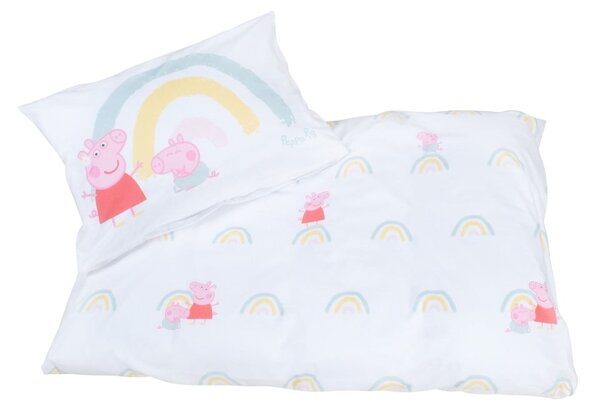 Pamučna dječja posteljina za dječji krevetić 100x135 cm Peppa Pig – Roba