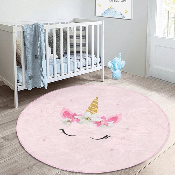 Ružičasti dječji tepih ø 120 cm Comfort – Mila Home