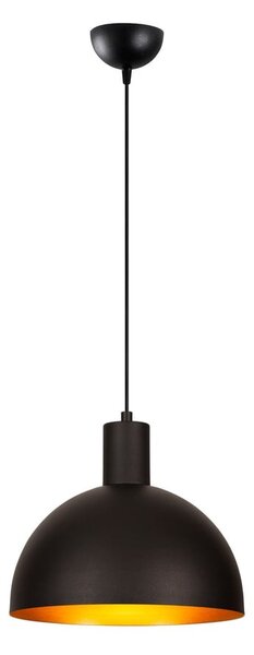 Crna/u zlatnoj boji viseća svjetiljka s metalnim sjenilom ø 30 cm Sivani – Opviq lights