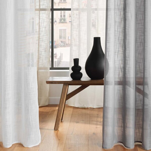 Krem prozirna zavjesa 140x280 cm Haltona – douceur d'intérieur