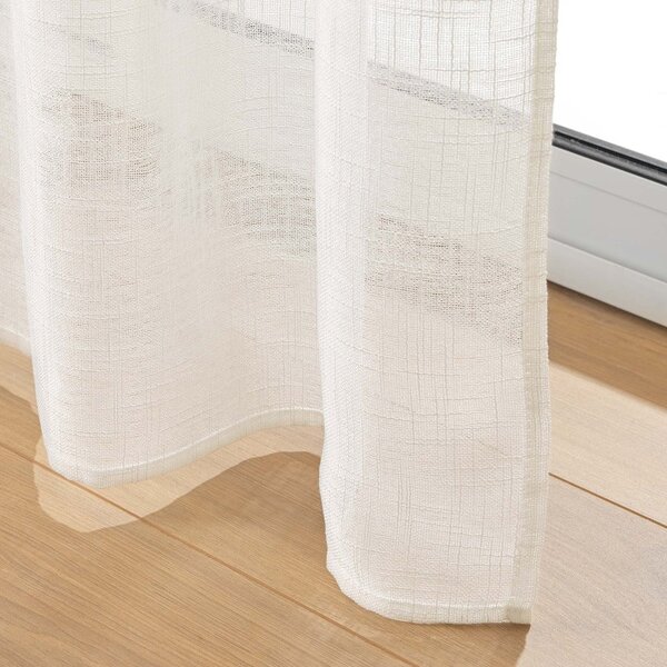 Krem prozirna zavjesa 140x280 cm Haltona – douceur d'intérieur