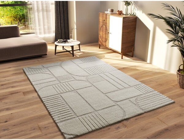 Krem tepih 80x150 cm Snowy – Universal