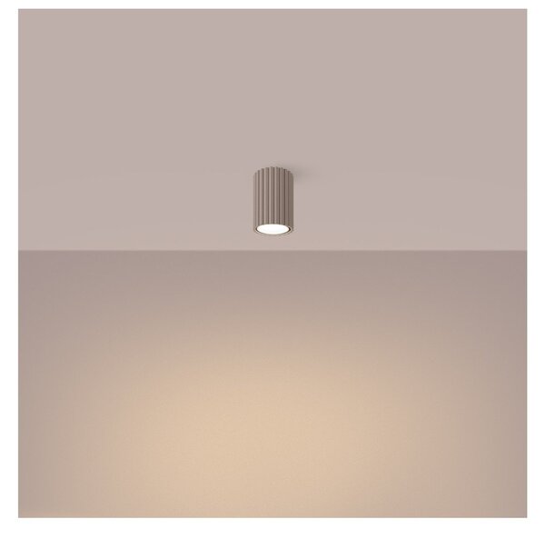 Smeđe-sivi metalni reflektor ø 6,5 cm Gleam – Sollux