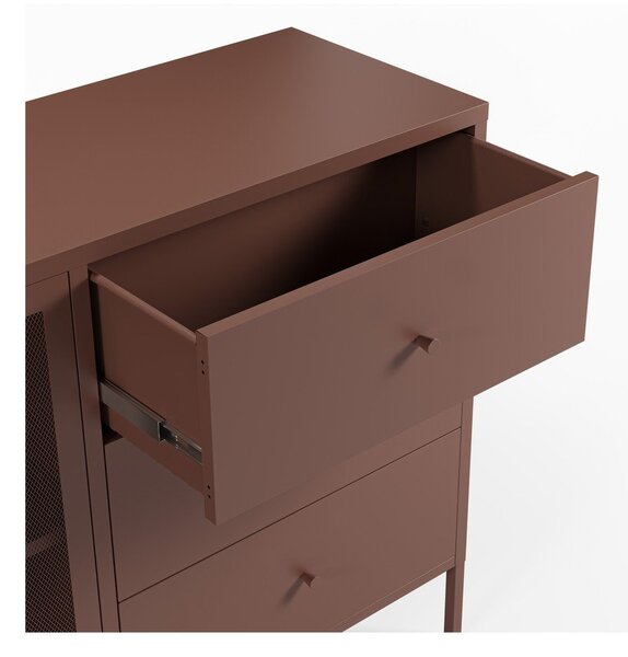Bordo metalna komoda 140x90x40 cm Fayna – Marckeric