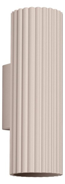 Smeđe-siva metalna zidna lampa ø 6,5 cm Gleam – Sollux