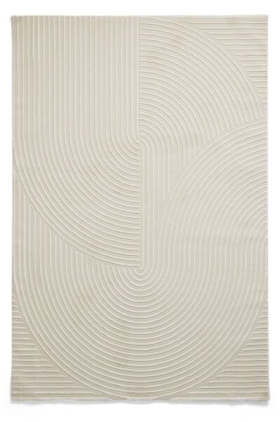 Krem periv tepih od recikliranih vlakna 160x230 cm Flores – Think Rugs