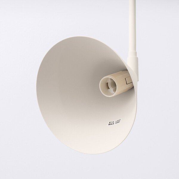 Krem zidna lampa s utikačem ø 14 cm Zylo – Sollux