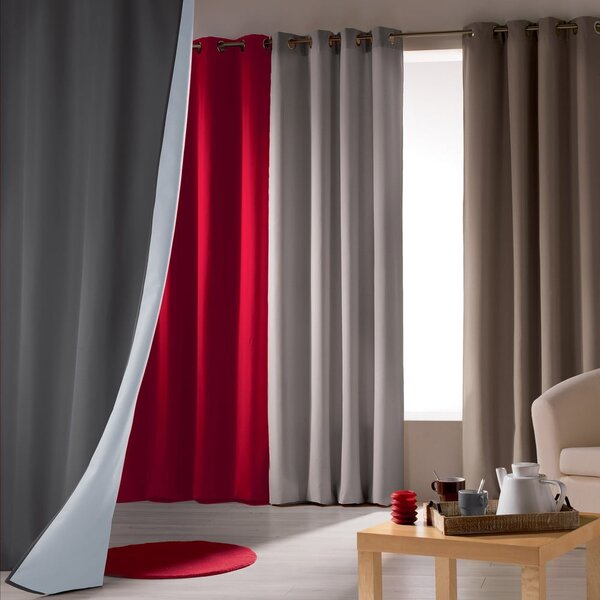 Antracitno siva termo izolacijska zavjesa 140x260 cm Icemount – douceur d'intérieur