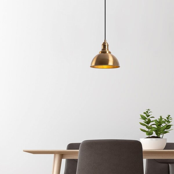 Viseća svjetiljka u brončanoj boji s metalnim sjenilom ø 21 cm Varzan – Opviq lights