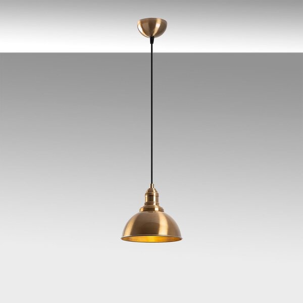Viseća svjetiljka u brončanoj boji s metalnim sjenilom ø 21 cm Varzan – Opviq lights