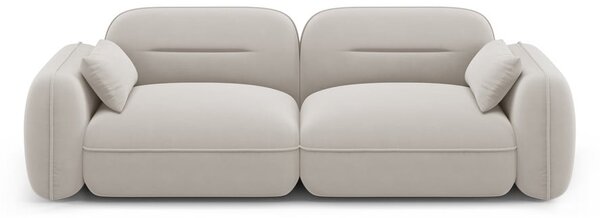 Krem baršunasta sofa 230 cm Audrey – Interieurs 86