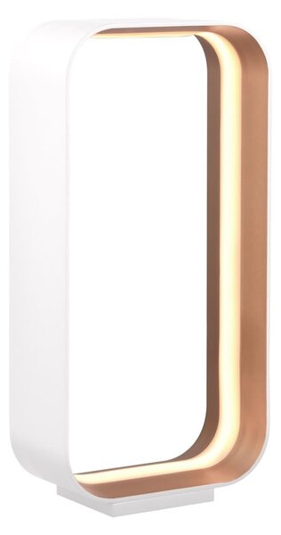 Bijela LED stolna lampa s metalnim sjenilom (visina 41 cm) Cizione – CINQUE