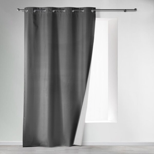 Antracitno siva termo izolacijska zavjesa 140x260 cm Icemount – douceur d'intérieur