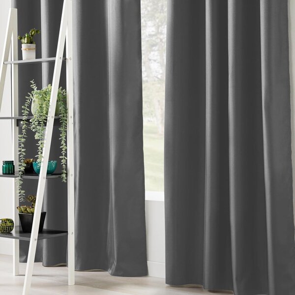 Antracitno siva termo izolacijska zavjesa 140x260 cm Icemount – douceur d'intérieur