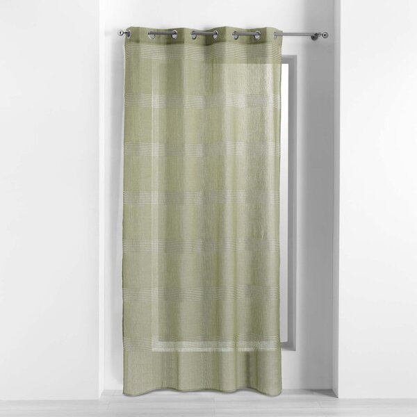 Kaki zelena prozirna zavjesa 140x280 cm Ajourela – douceur d'intérieur