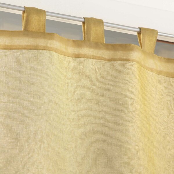 Žute/bijele prozirne zavjese u setu 2 kom 60x90 cm Duetto – douceur d'intérieur