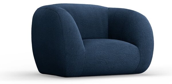 Plava fotelja od bouclé tkanine Essen – Cosmopolitan Design