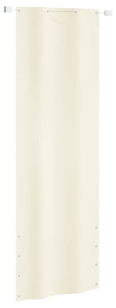 VidaXL Balkonski zastor krem 80 x 240 cm od tkanine Oxford