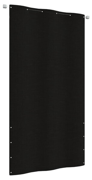 VidaXL Balkonski zastor crni 120 x 240 cm od tkanine Oxford