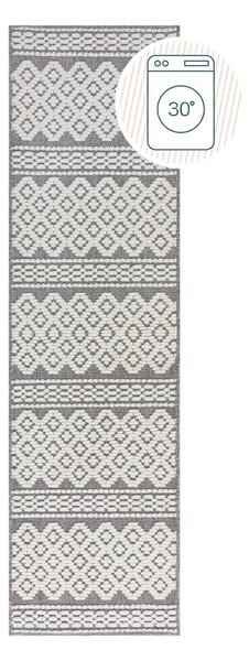 Siva perivia staza od šenila 60x240 cm Jhansi – Flair Rugs