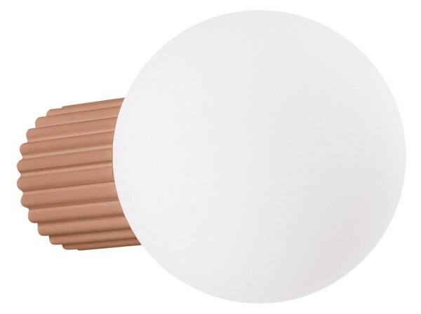 Svjetlo smeđa zidna lampa ø 12 cm Orbital – Sollux
